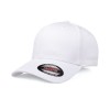 White Flexfit Wooly Combed Caps